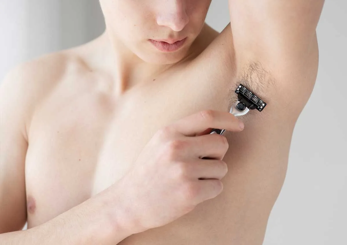 preparing for laser hair removal session