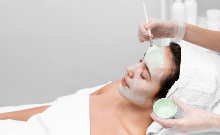 Chemical peeling procedure.