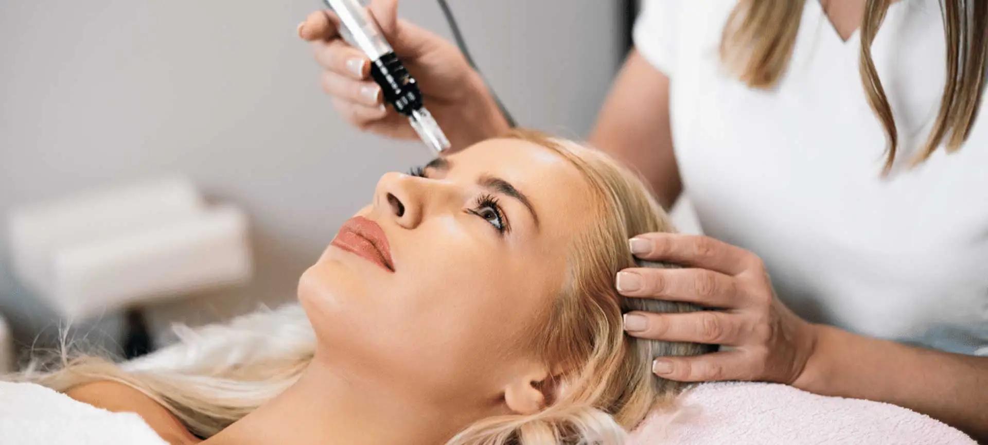 Microneedling with exosomes facial rejuvenation